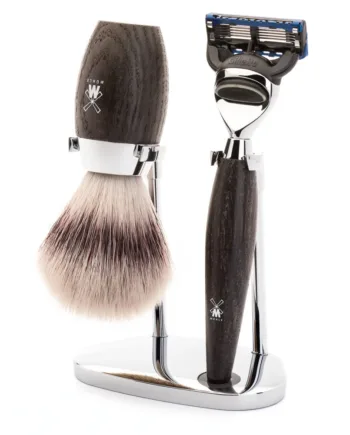 Mühle Shaving Barbersæt Med Skraber  Fibre Barberkost Og Holder  Kosmo  Moseeg