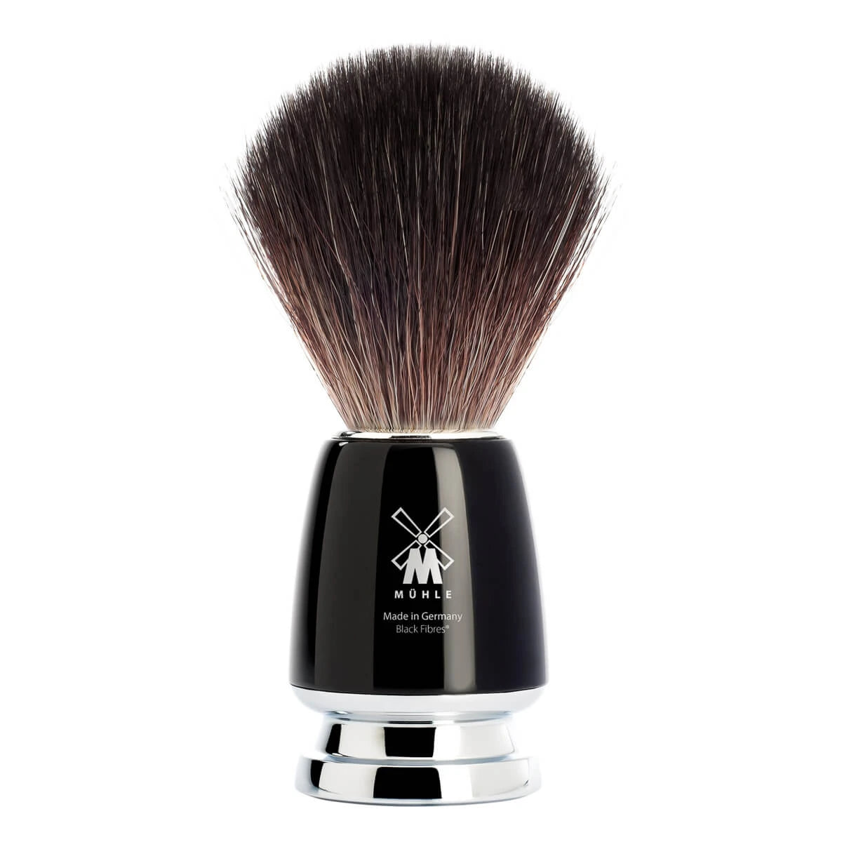 Mühle Shaving Black Fibre Barberkost  21 Mm  Rytmo  Sort Kunstharpiks