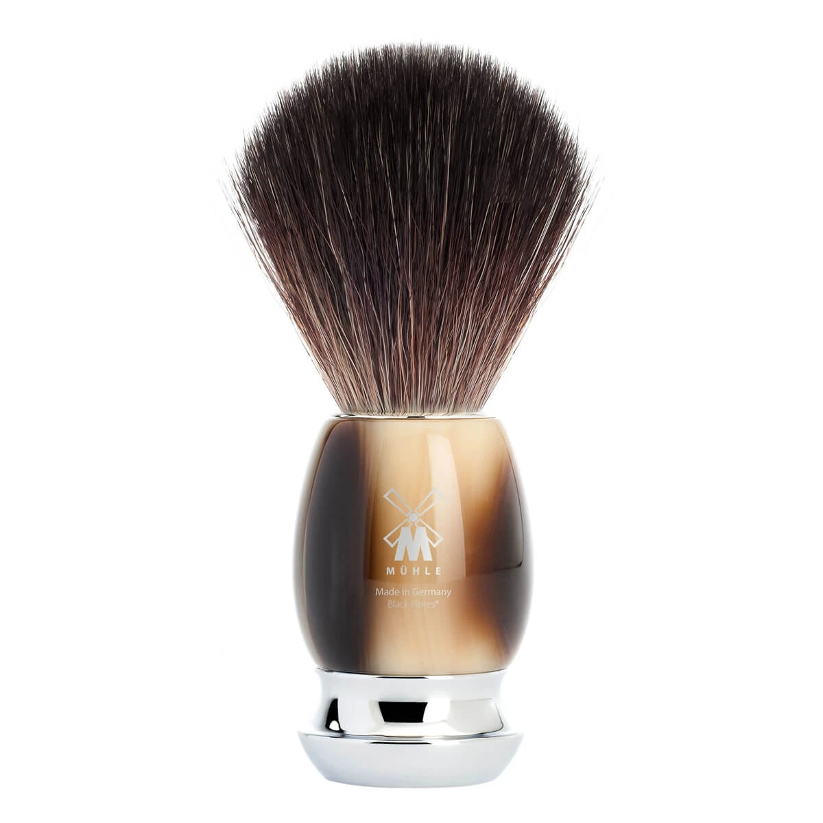 Mühle Shaving Black Fibre Barberkost  21 Mm  Vivo  Brunt Horn