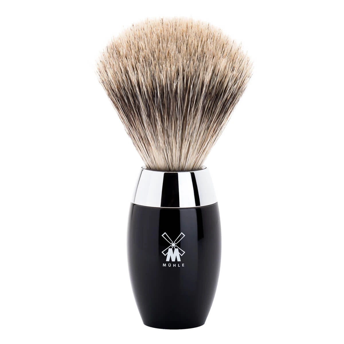 Mühle Shaving Fine Badger Barberkost  21 Mm  Kosmo  Sort Kunstharpiks