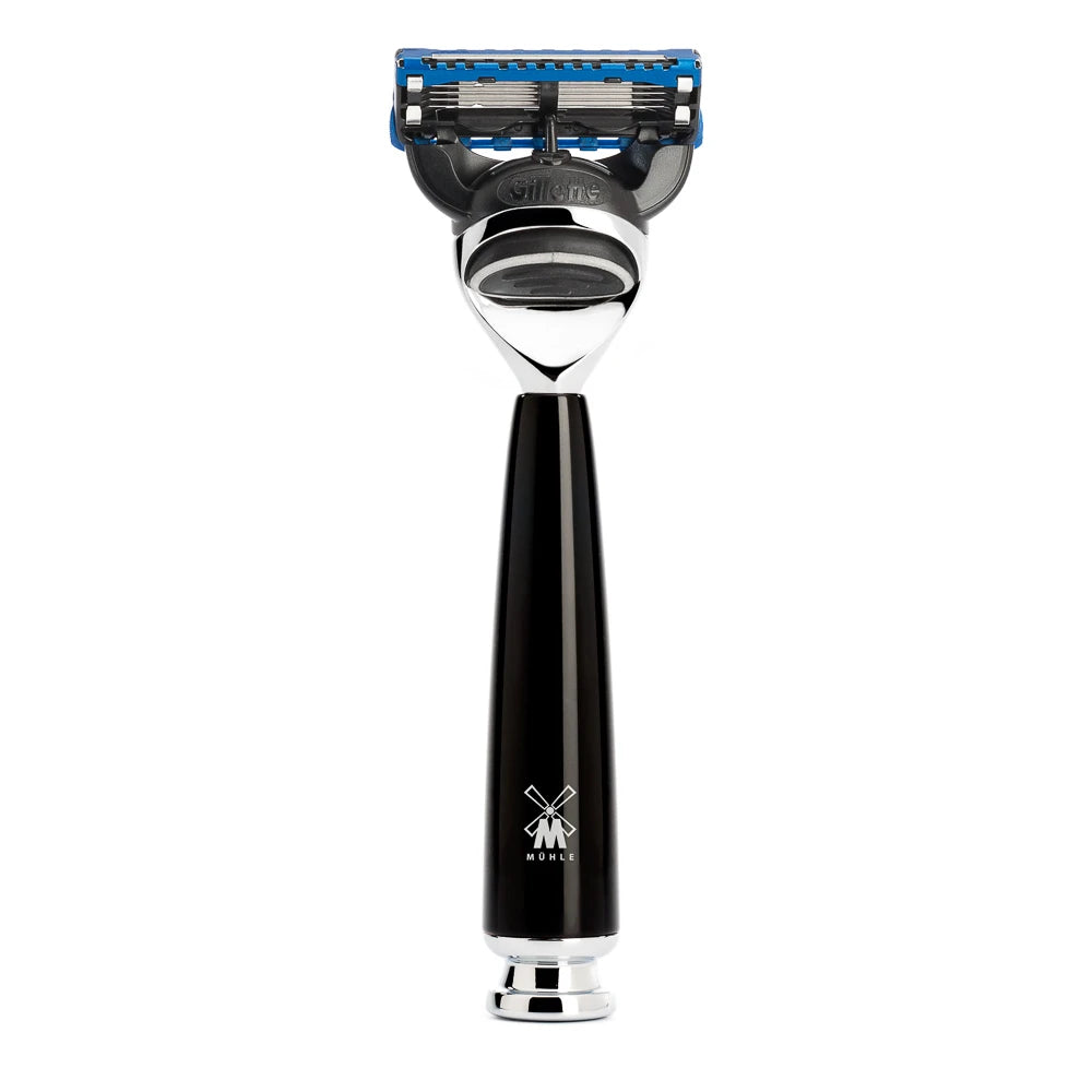 Mühle Shaving Gillette Fusion Skraber Rytmo Sort Kunstharpiks