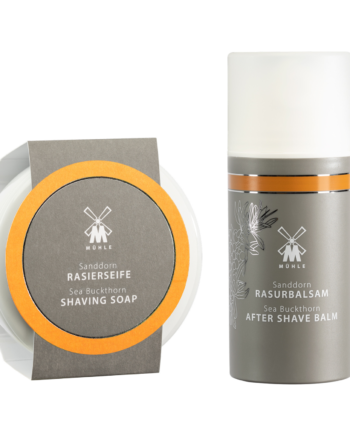 Mühle Shaving Havtorn Sæt  Barbersæbe Og Aftershave Balm