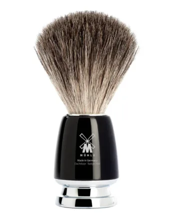 Mühle Shaving Pure Badger Barberkost  21 Mm  Rytmo  Sort Kunstharpiks