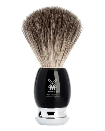 Mühle Shaving Pure Badger Barberkost  21 Mm  Vivo  Sort Kunstharpiks