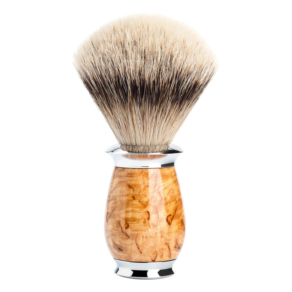 Mühle Shaving Silvertip Barberkost  21 Mm  Purist  Karelian Burl Birk