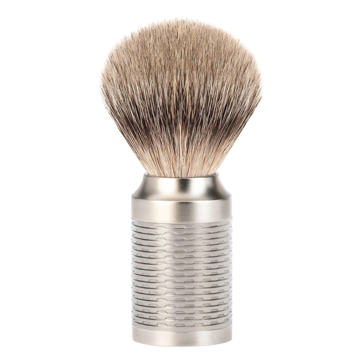Mühle Shaving Silvertip Barberkost  21 Mm  Rocca  Rustfrit Stål Mat Finish