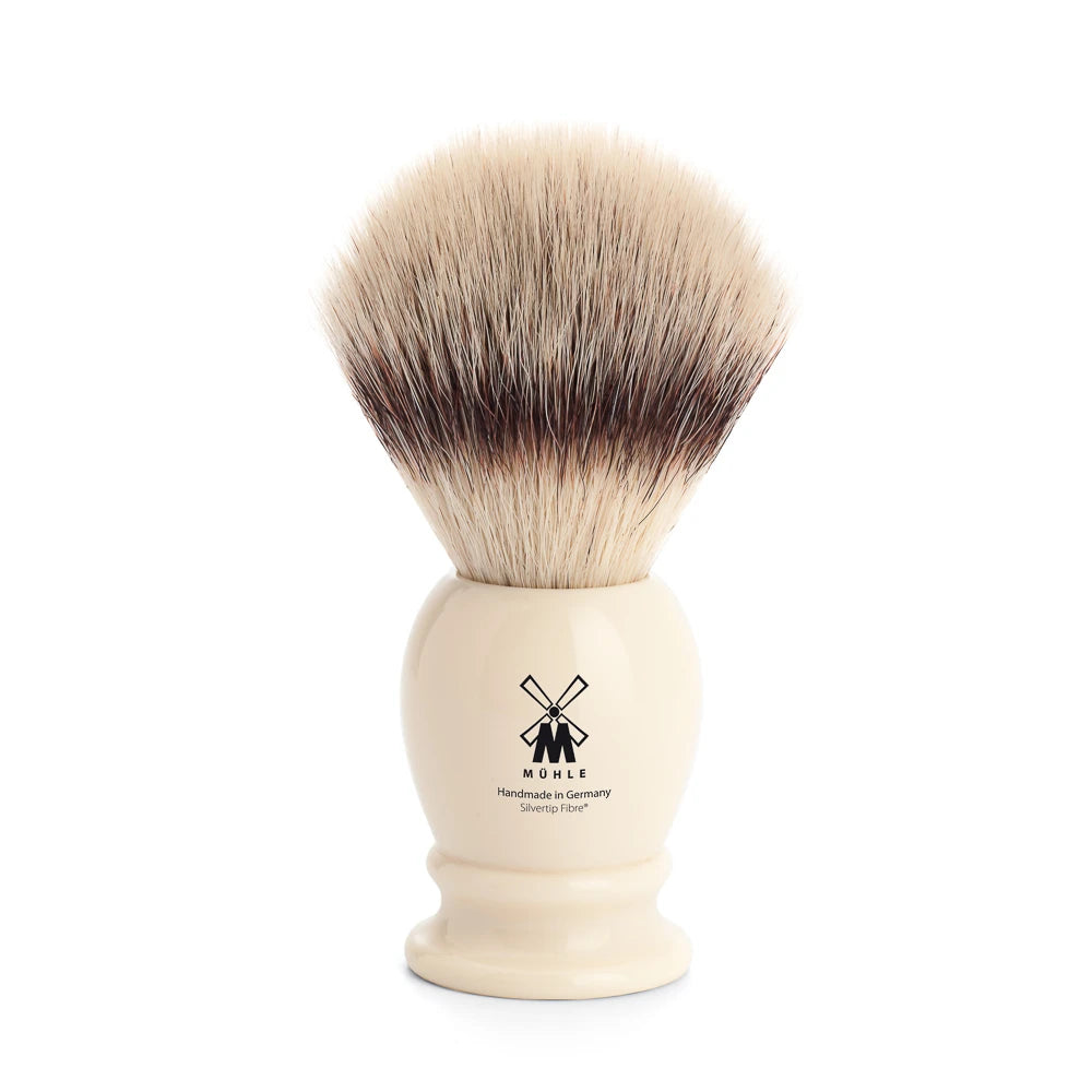 Mühle Shaving Silvertip Fibreâ  Barberkost  23 Mm  Classic  Hvid Kunstharpiks