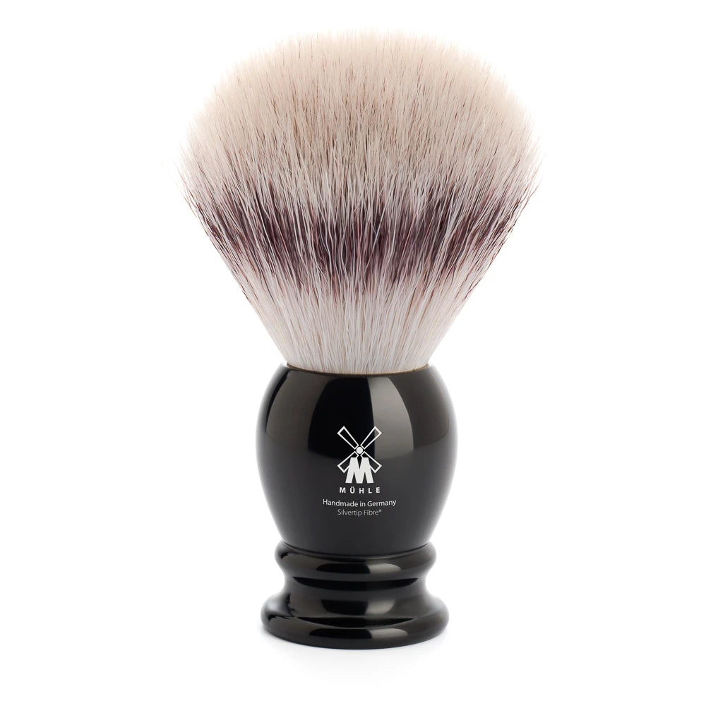 Mühle Shaving Silvertip Fibreâ  Barberkost  25 Mm  Classic  Sort Kunstharpiks