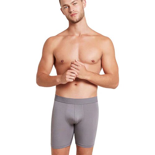Men    Everyday Longer Boxers Ash Str