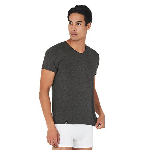 Men     -neck  -shirt Dark Marl  Str