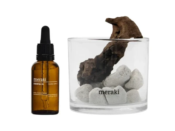 Meraki Duftfrisker Sæt  Mklavastone   Wood Herbal Calm  30ml