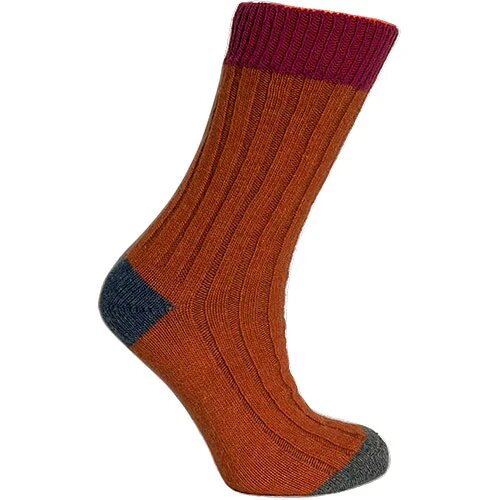 Merinostrømper Cerise Orange Str  43 46