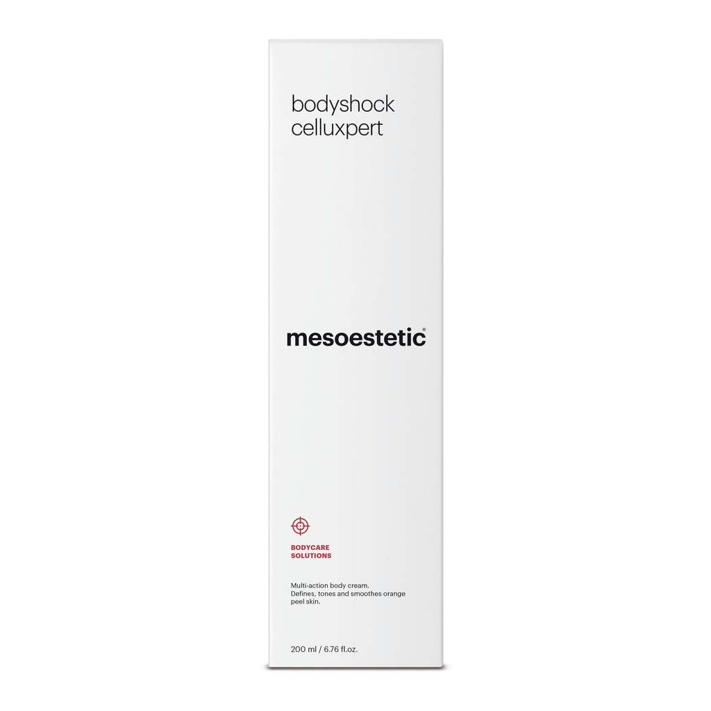 Mesoestetic Bodyshock Celluxpert Opstrammende Creme   Gel Der Modvirker Strækmærker Og Appelsinhud 250 Ml  Forfriskende Og Stimulerende Effekt