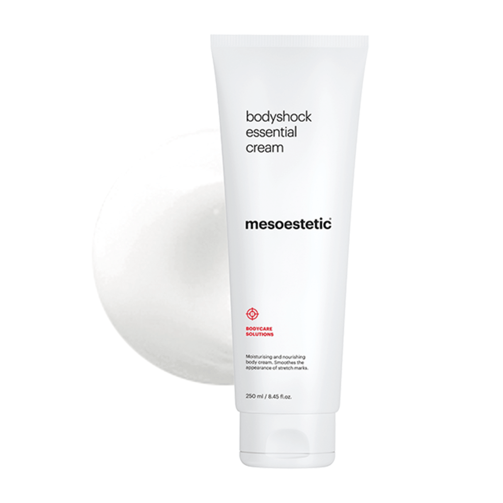 Mesoestetic Bodyshock Essential Cream Fugtighedscreme Til Kroppen Med Opstrammende Effekt 250 Ml  Effektiv Mod Strækmærker Og Appelsinhud