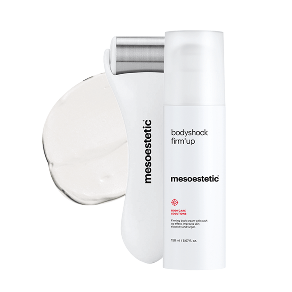 Mesoestetic Bodyshock Firm Up  Opstrammende Creme Til Kroppen Som Giver En Fastere Og Mere Tonet Hud 250 Ml  Effektiv Behandling Af Appelsinhud