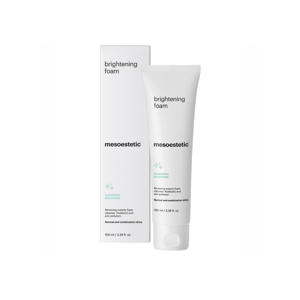 Mesoestetic Brightening Foam Blegende Skum   Lysner Huden Effektiv Mod Mørke Pletter På Huden 100 Ml  Renseskum Til Ansigtet