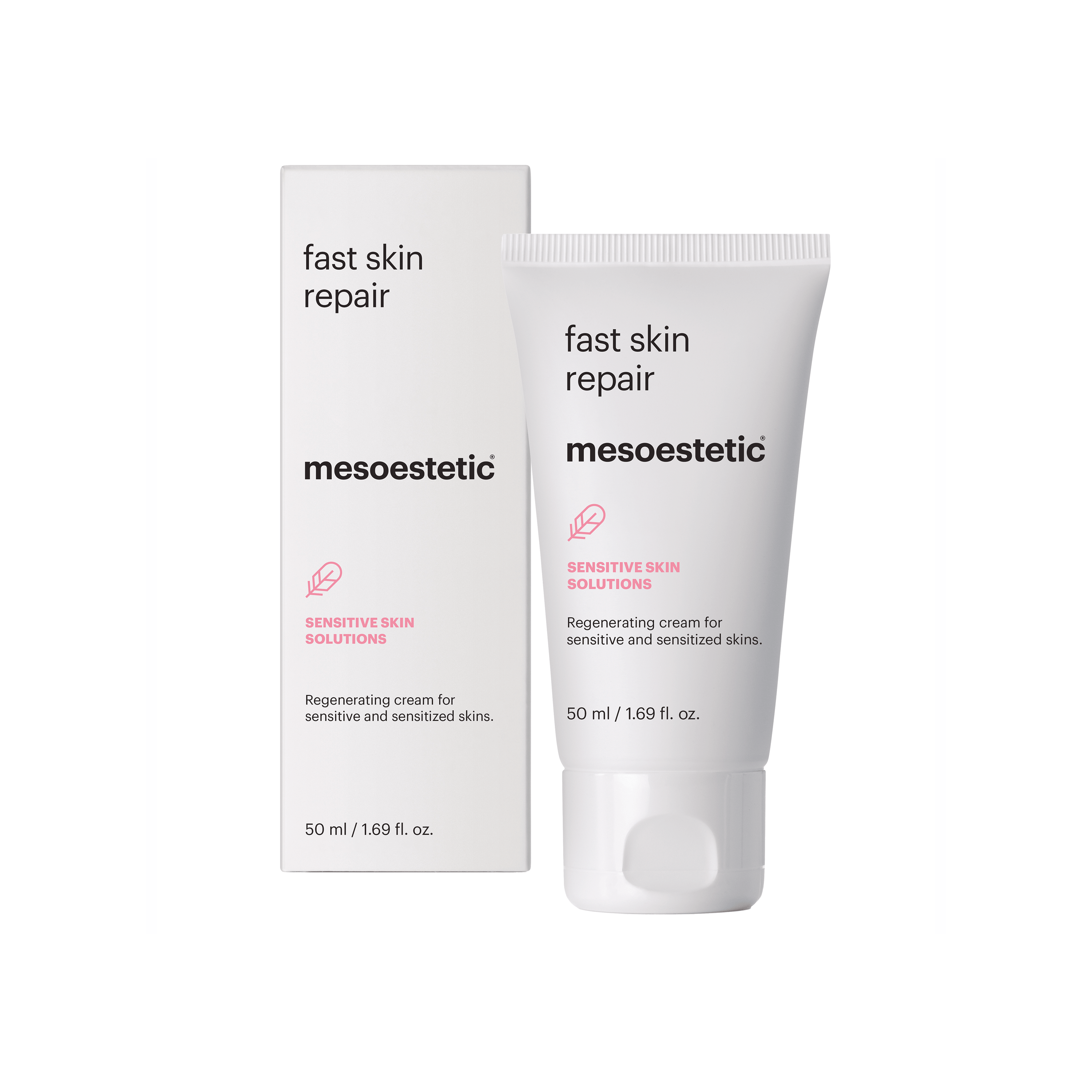 Mesoestetic Fast Skin Repair Regenerativ Ansigtscreme Til Sensitiv Hud 50 Ml  Effektiv Hudpleje Til Sensitiv Hud   Ansigtet