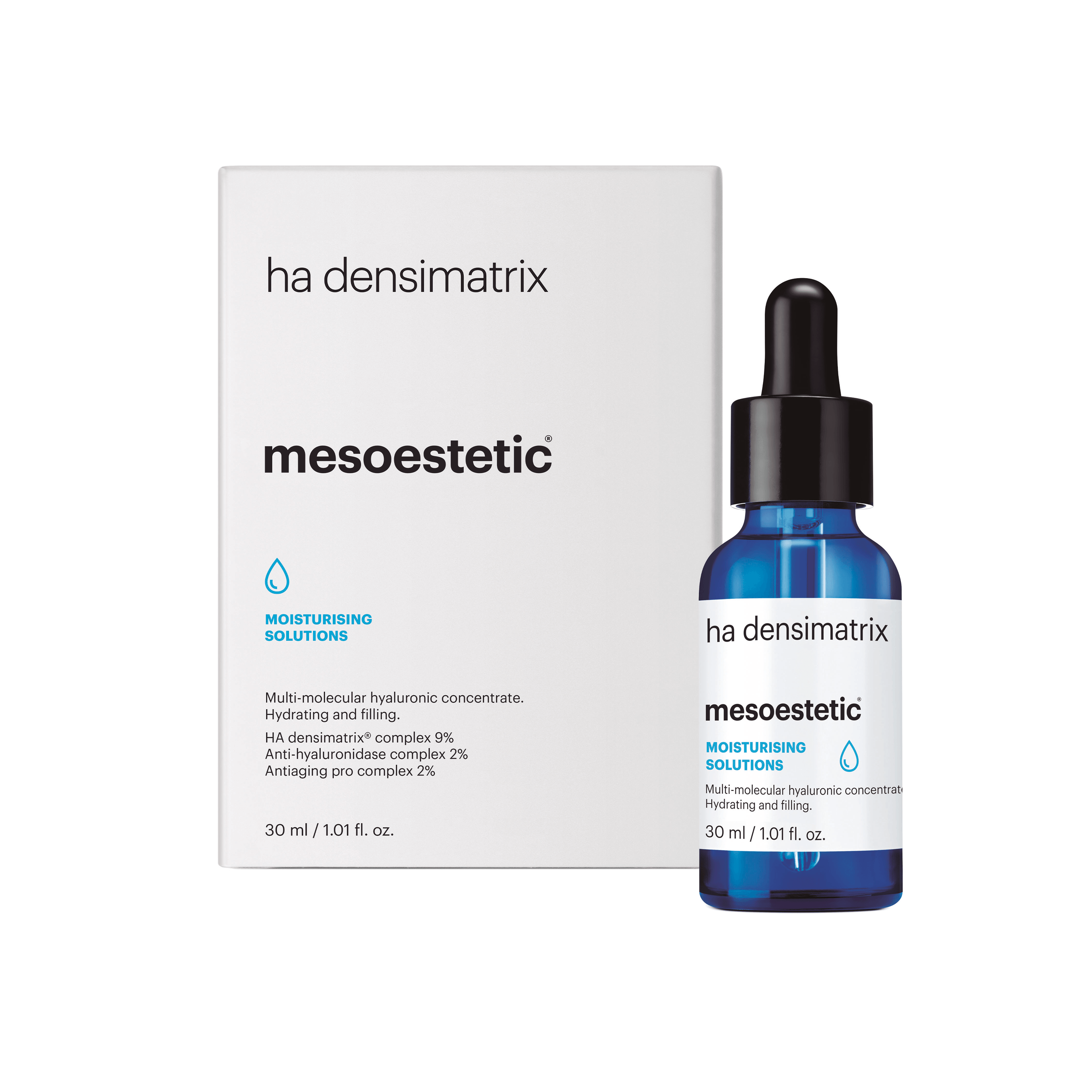 Mesoestetic Ha Densimatrix Fugtgivende Koncentrat Effektiv Mod Tør Hud Og Rynker 30 Ml  Anti-aging Og Fyldende Virkning Hudpleje Til Tør Hud
