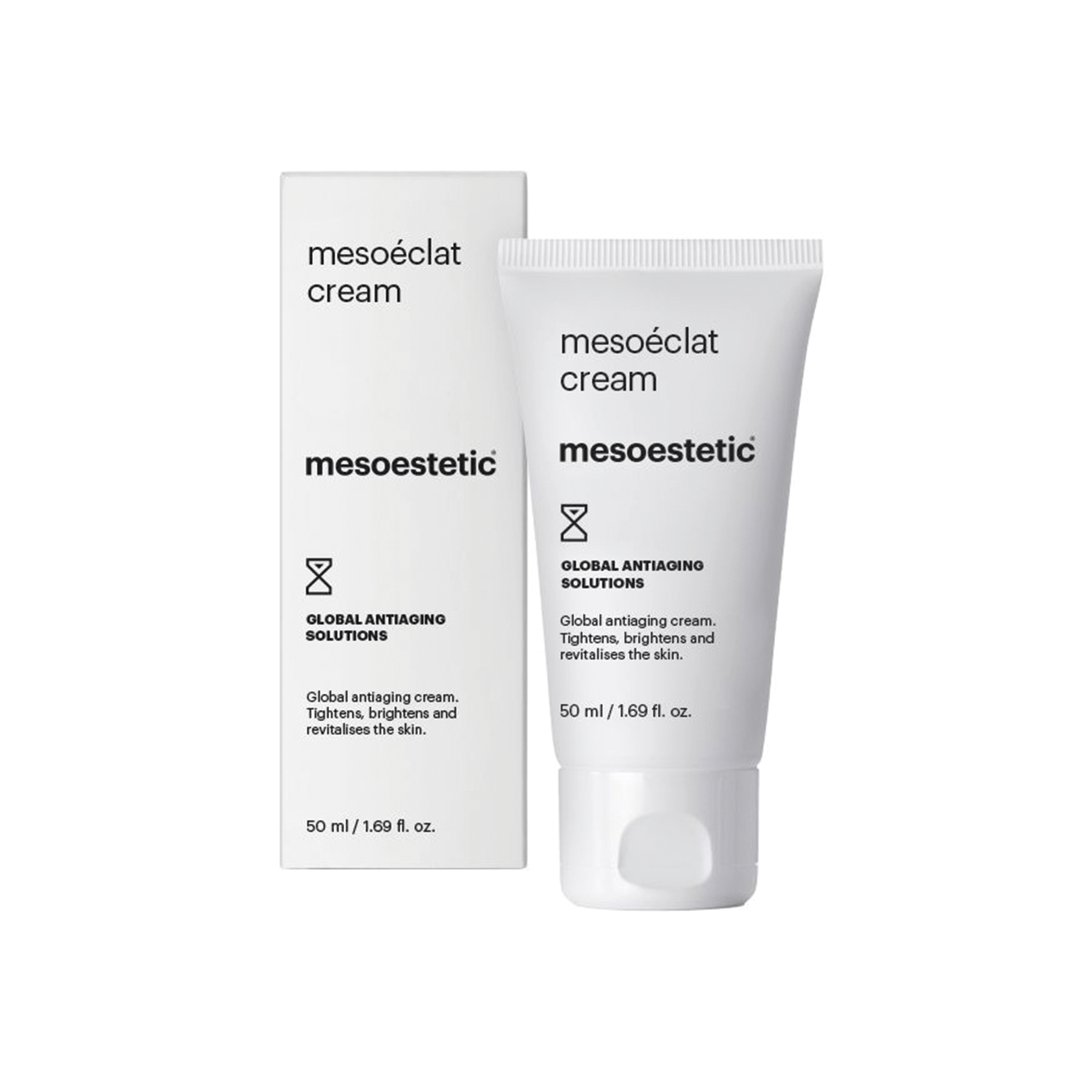 Mesoestetic Mesoéclat Cream Antiage Creme Med øjeblikkelig Virkning 50 Ml  Efterbehandling Af Mescoeclat Bekæmper Mat Og Træt Hud