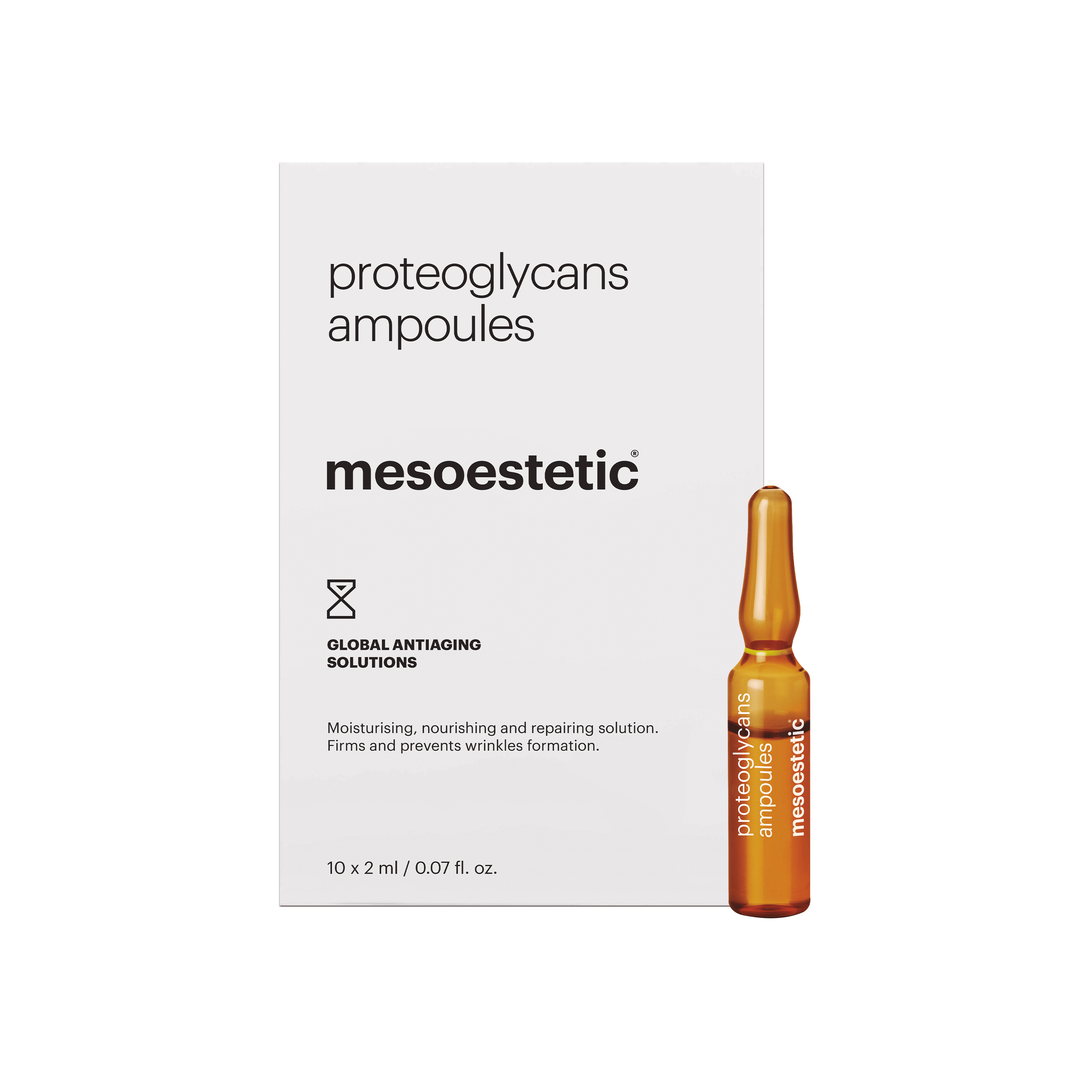 Mesoestetic Proteoglycans Ampoules Antiage Ampuller Med Fugtgivende Og Nærende Koncentrat 10     Ml  Effektiv Behandling Af Tegn På Aldring