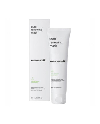 Mesoestetic Pure Renewing Mask Rensende Ansigtsmaske   Ansigtsrens Med Mikrokorn Velegnet Til Uren Hud Og Akne 100 Ml  Effektiv Akne Behandling