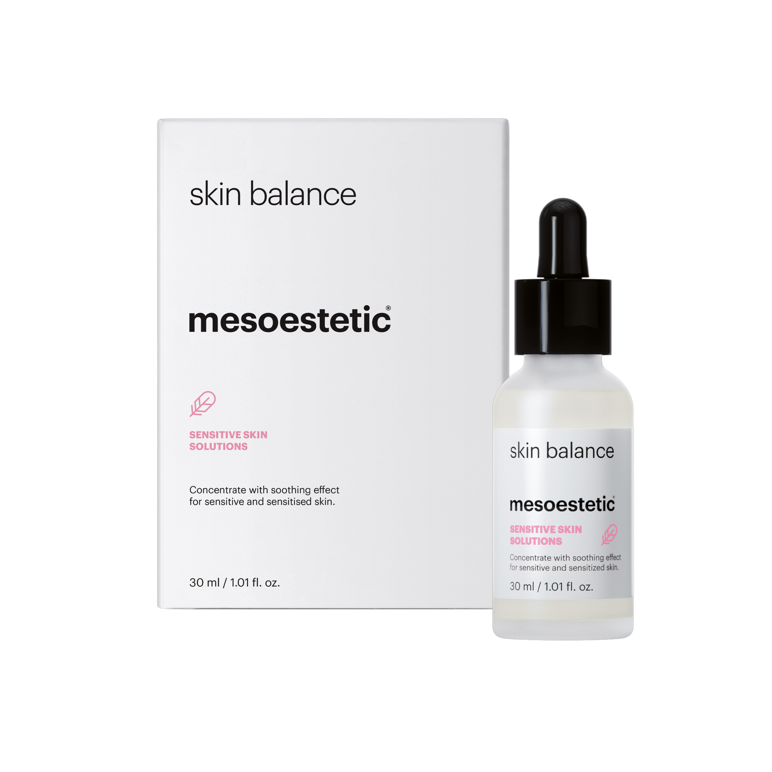 Mesoestetic Skin Balance Koncentrat Med Beroligende Effekt Til Sensitiv Og Rød Hud 30 Ml Reducerer Rødme Huden Styrker Huden Ansigtet
