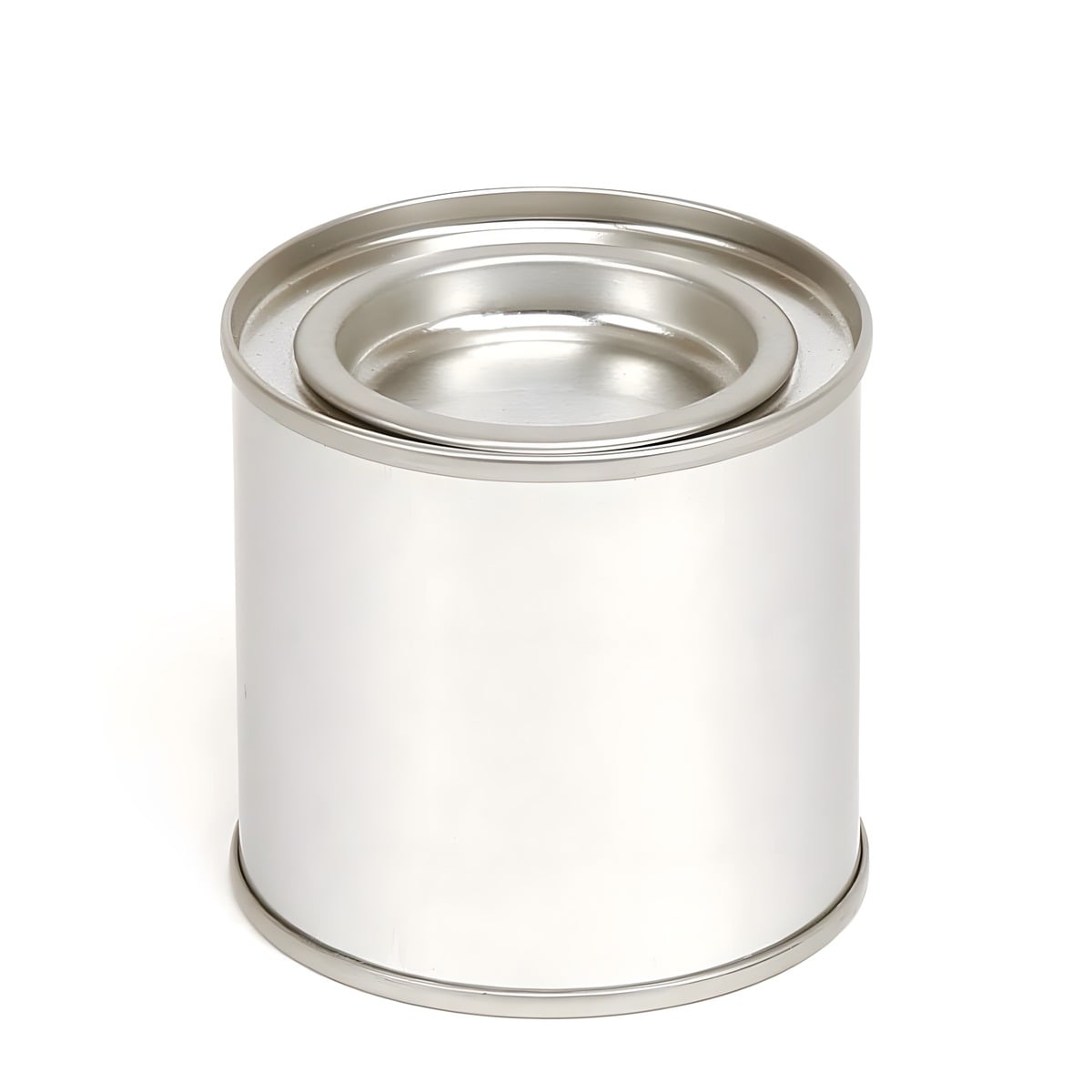 Metal Blikdåse 125 Ml Med Presset Låg  Lakeret Jernblik    62 Mm     62 Mm Hedenhus Velegnet Til Cremer  Salver  Lys