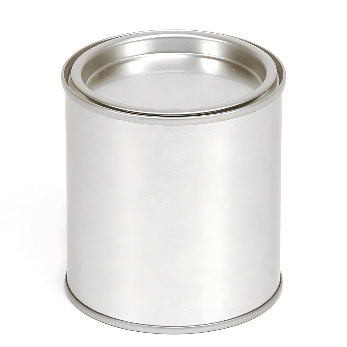 Metal Dåse 250 Ml Med Aftageligt Låg    75 Mm     82 Mm  Lakbelagt Jernblik Hedenhus Til Cremer  Salver  Maling