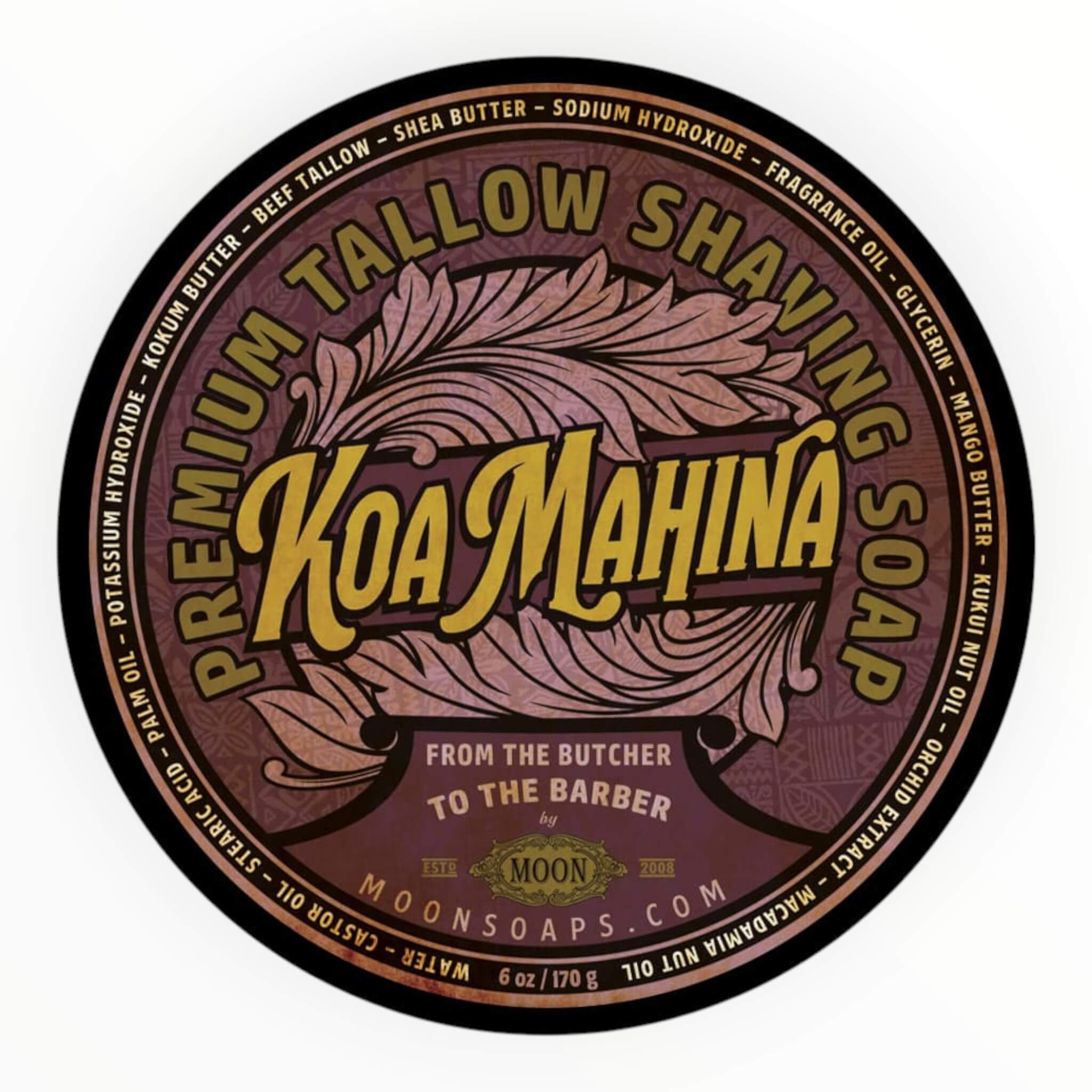 Moon Soaps Barbersæbe  Koa Mahina  170