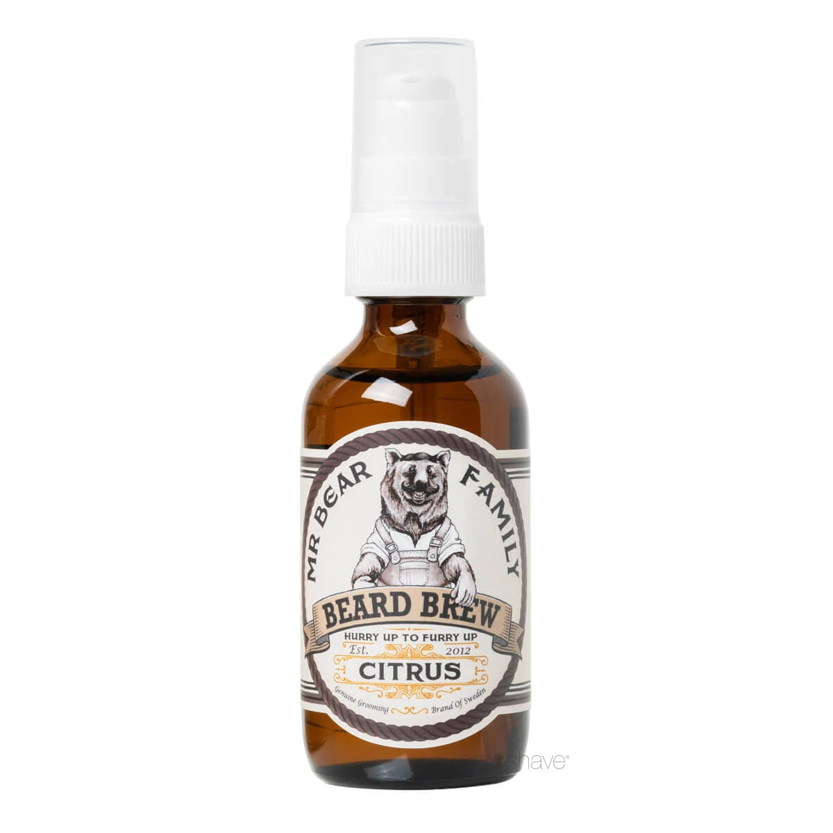 Mr  Bear Skægolie  Beard Brew Oil  Citrus  60 Ml
