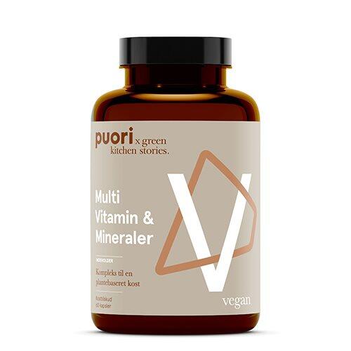 Multi Vitamin   Mineraler Puori 60 Kapsler