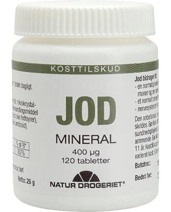 Natur-drogeriet Jod Tabletter 400     120 Tabletter
