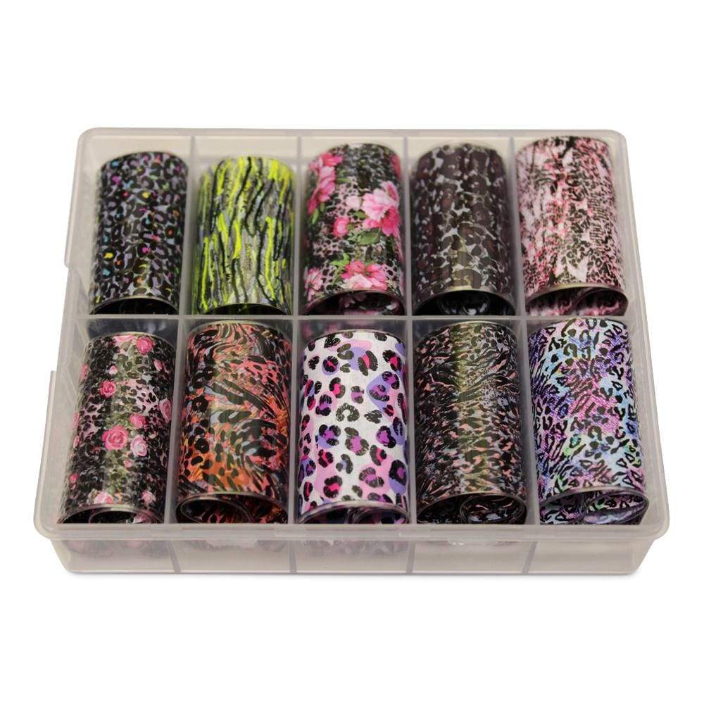 Neglefolie Blandet Motiv Transfer Neglefolie Til Nail Art No 16
