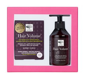 New Nordic Hair Volume Gaveæske Værdi 396 - Hair Volume 30 Tab   Shampoo 250 Ml