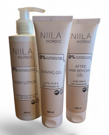 Niila Shave Care Pakke   -trins Plejesæt Til Glat Og Velplejet Hud