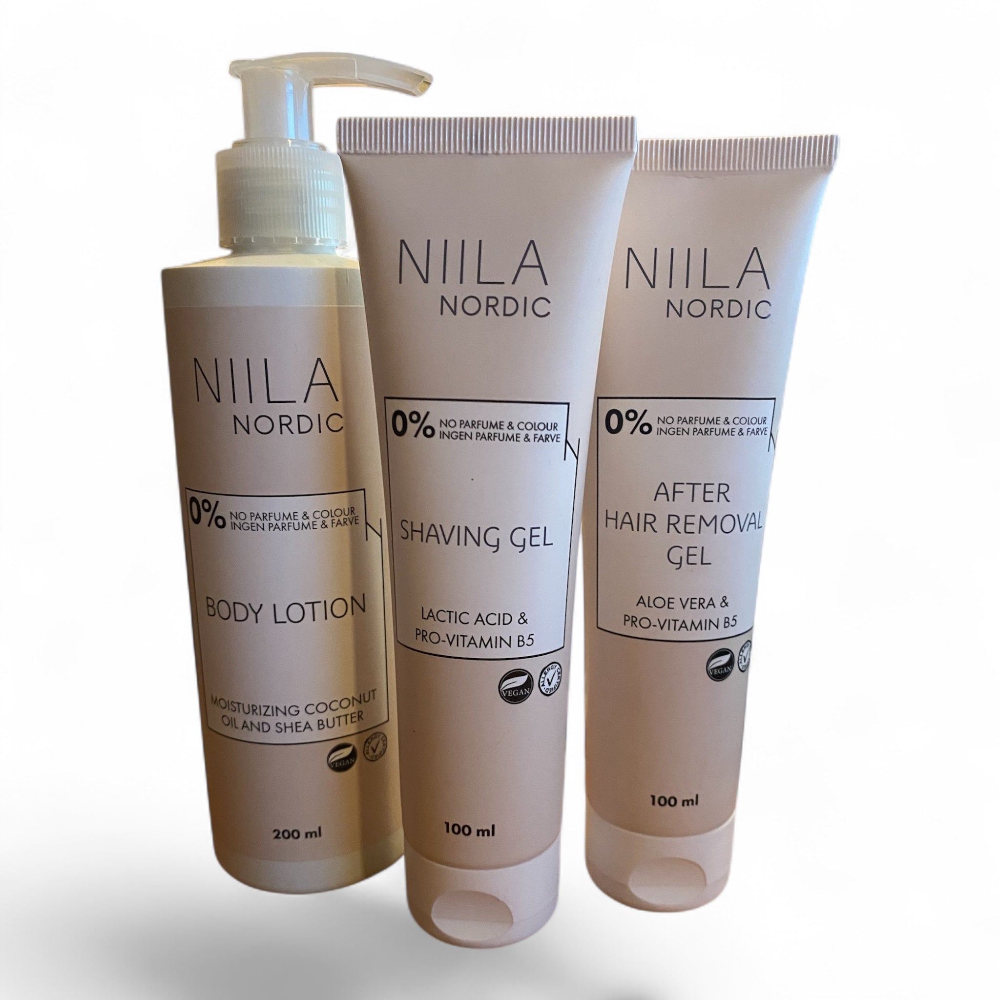 Niila Shave Care Pakke -trins Plejesæt Til Glat Og Velplejet Hud