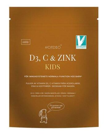 Nordbo D3      Zink Kids 75 Portioner  53g