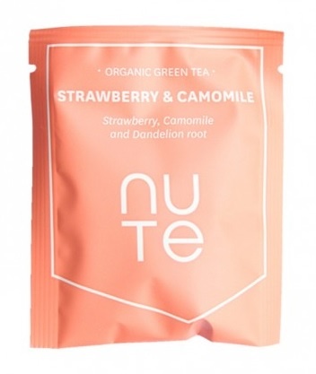 Nute Green Strawberry Camomile Teabag 10 Stk