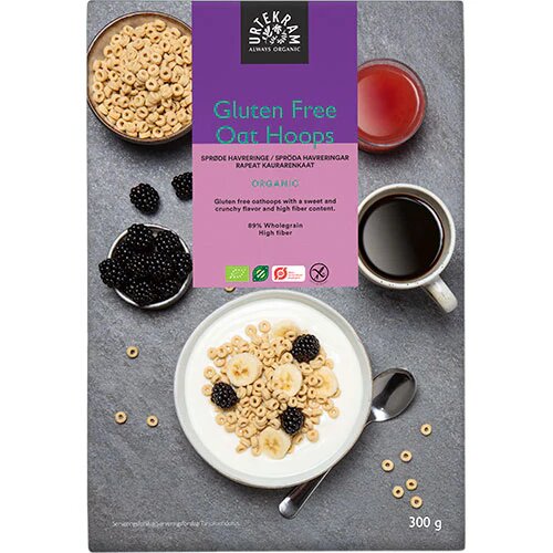 Oat Hoops Glutenfri øko  300 Gram