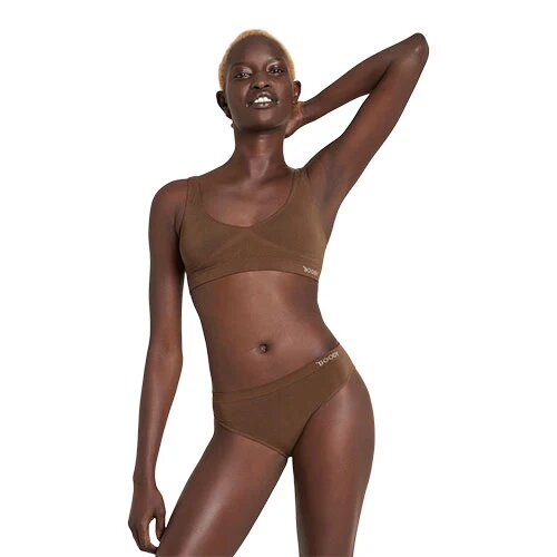 Padded Shaper Crop Bra Nude   Str