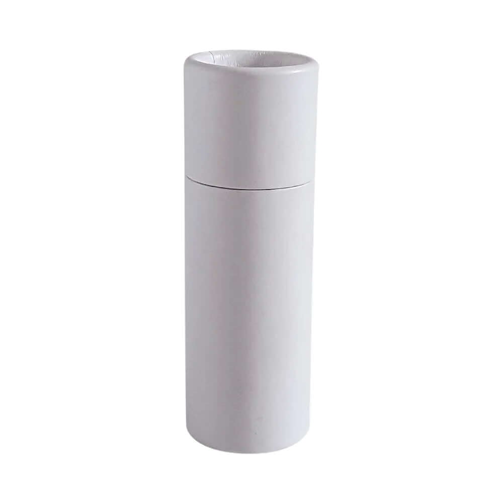 Pap Beholder Rund Stift 18 Ml Hvid Fsc-pap  Fyldes Fra Toppen  Skub-op Design Hedenhus Til Lebepomade  Voks  Deodorant