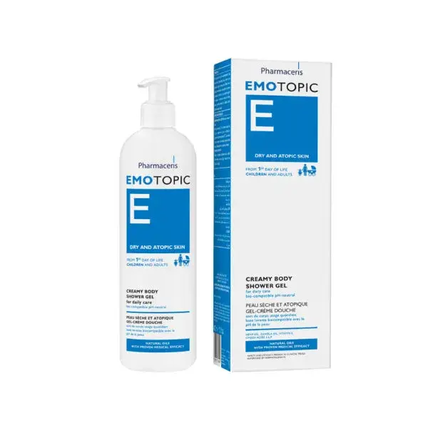 Pharmaceris   Emotopic Cremet Krops Shower Gel Biokompatibel  Ph-neutral  Til Daglig Pleje Af Kroppen  400ml