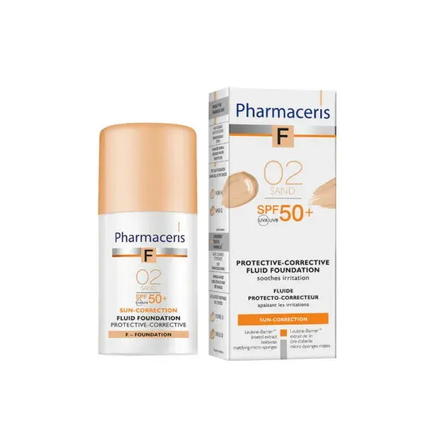 Pharmaceris   Beskyttende Foundation  Spf 50  Sand 02  30ml