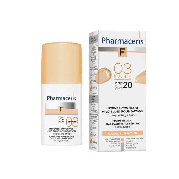 Pharmaceris   Intensivt Dækkende Foundation  Spf20  Bronze 03  30ml
