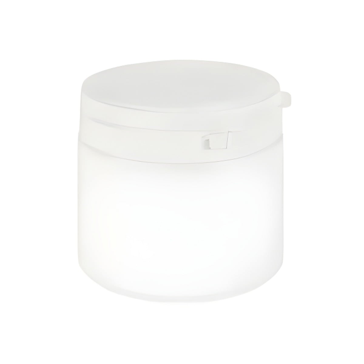 Plast Bøtte 500 Ml Hvid Med Låg Og Originalitetsring Hdpe Plast Diameter 100 Mm Højde 94 Mm Hedenhus