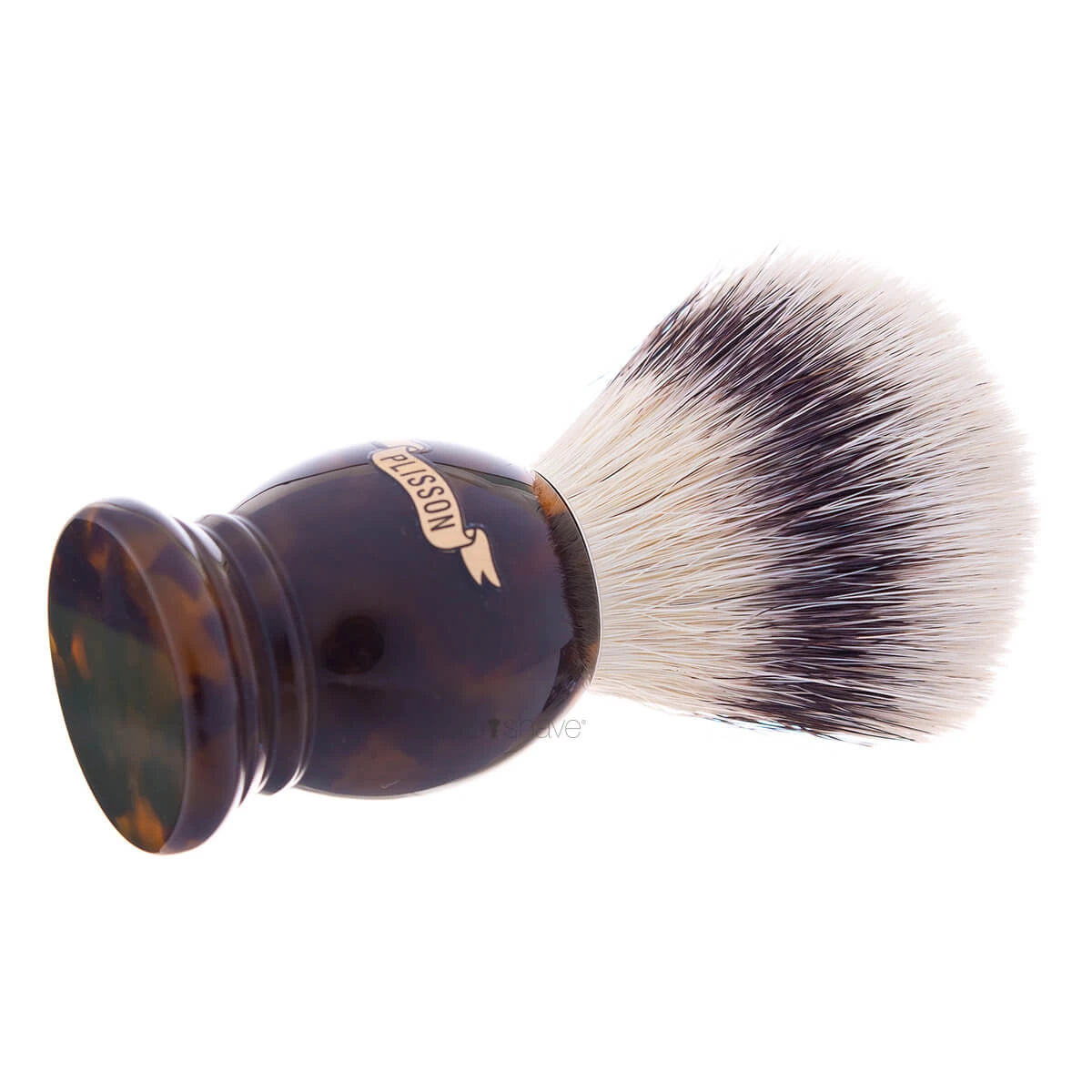 Plisson 1808 Barberkost  High Mountain White Fibre   Imit  Skildpadde  Original  Str  12