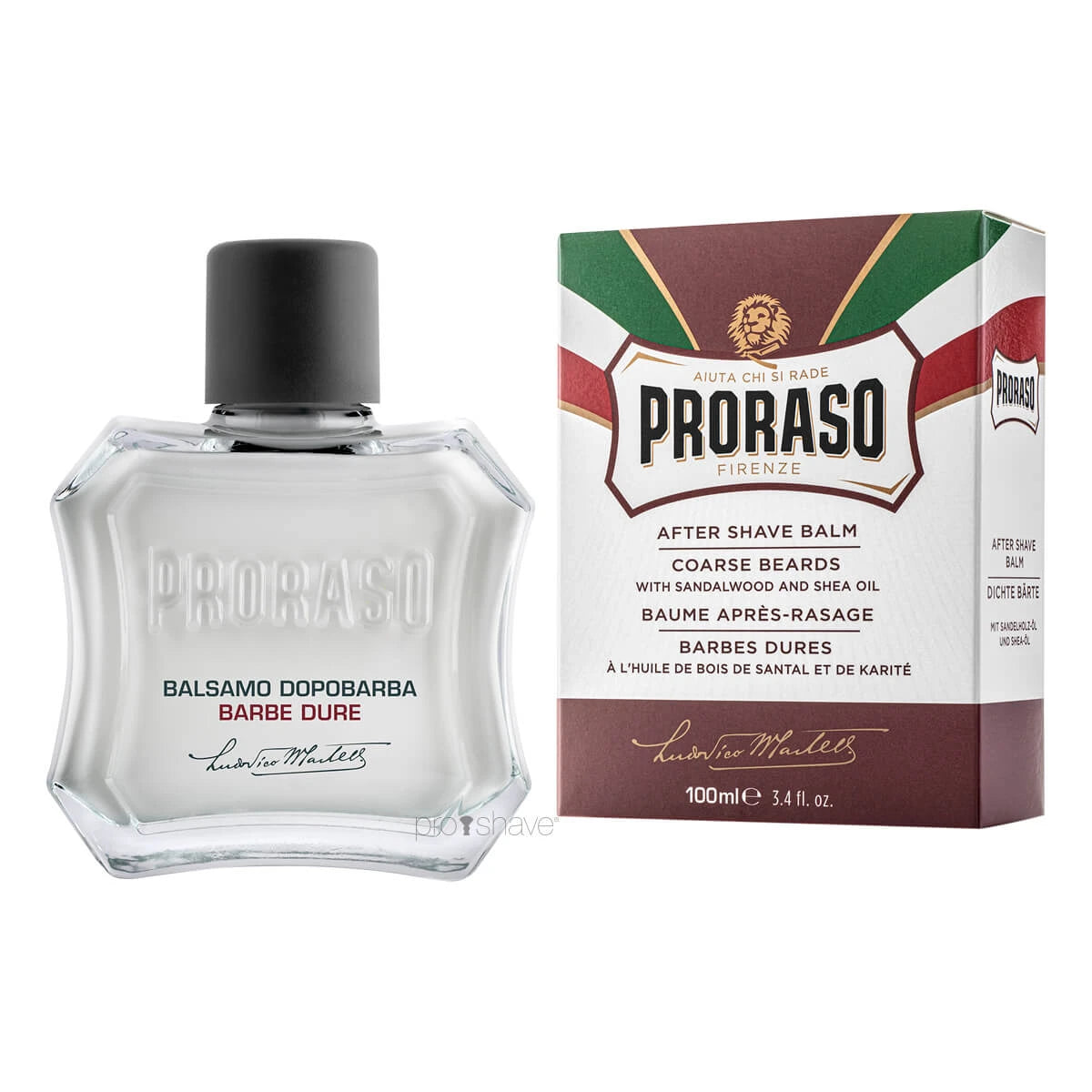 Proraso Aftershave Balm Nourishing  Sandeltræsolie Og Sheasmør  100 Ml
