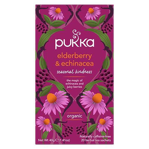 Pukka Elderberry   Echinacea Te øko  20 Breve