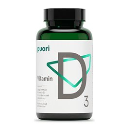Puori Vitamin D3 10mcg  400ie    Kokosolie 60 Kap