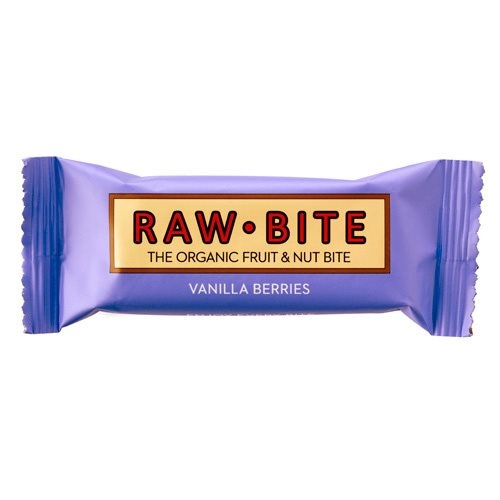 Rawbite Vanilla Berries   Frugt- Og Nøddebar  50
